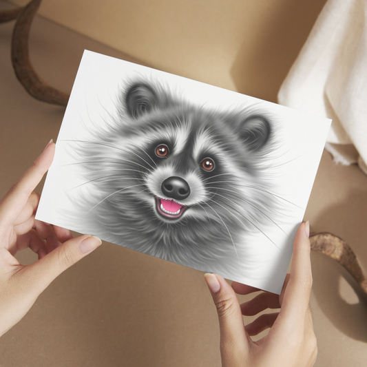 Pesukarhu -Postikortti