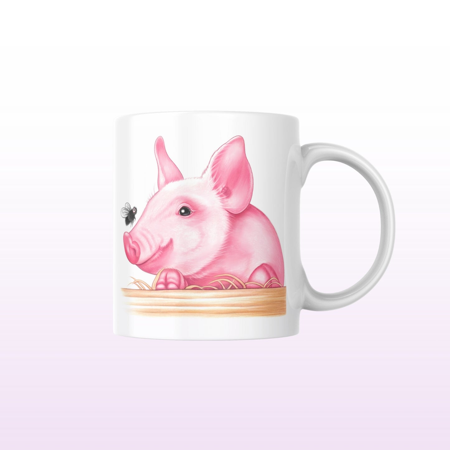 Possu ja Kärpänen -Muki (Sika) - ArtByAnnaK