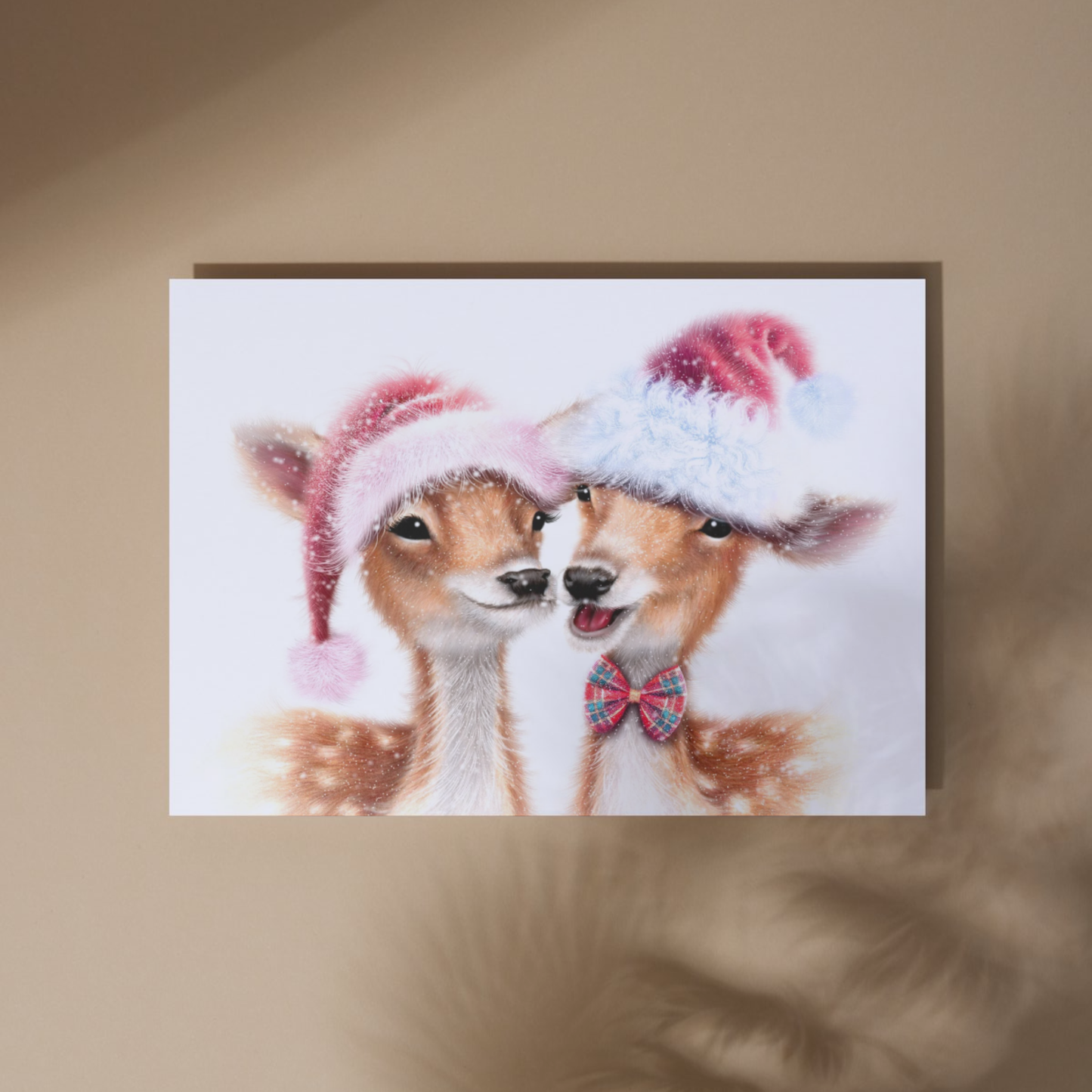Deer Couple -Art Print (Christmas)