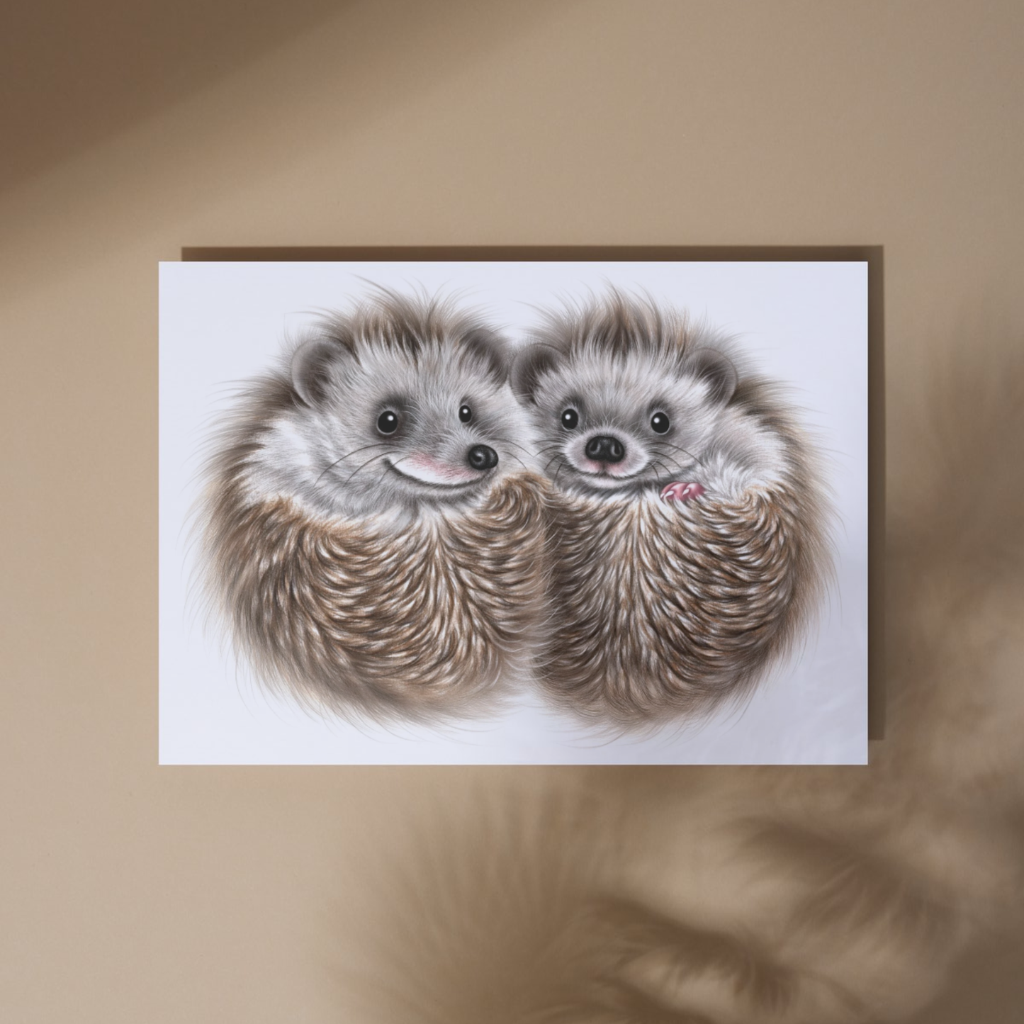 Hedgehog Balloons -Art Print