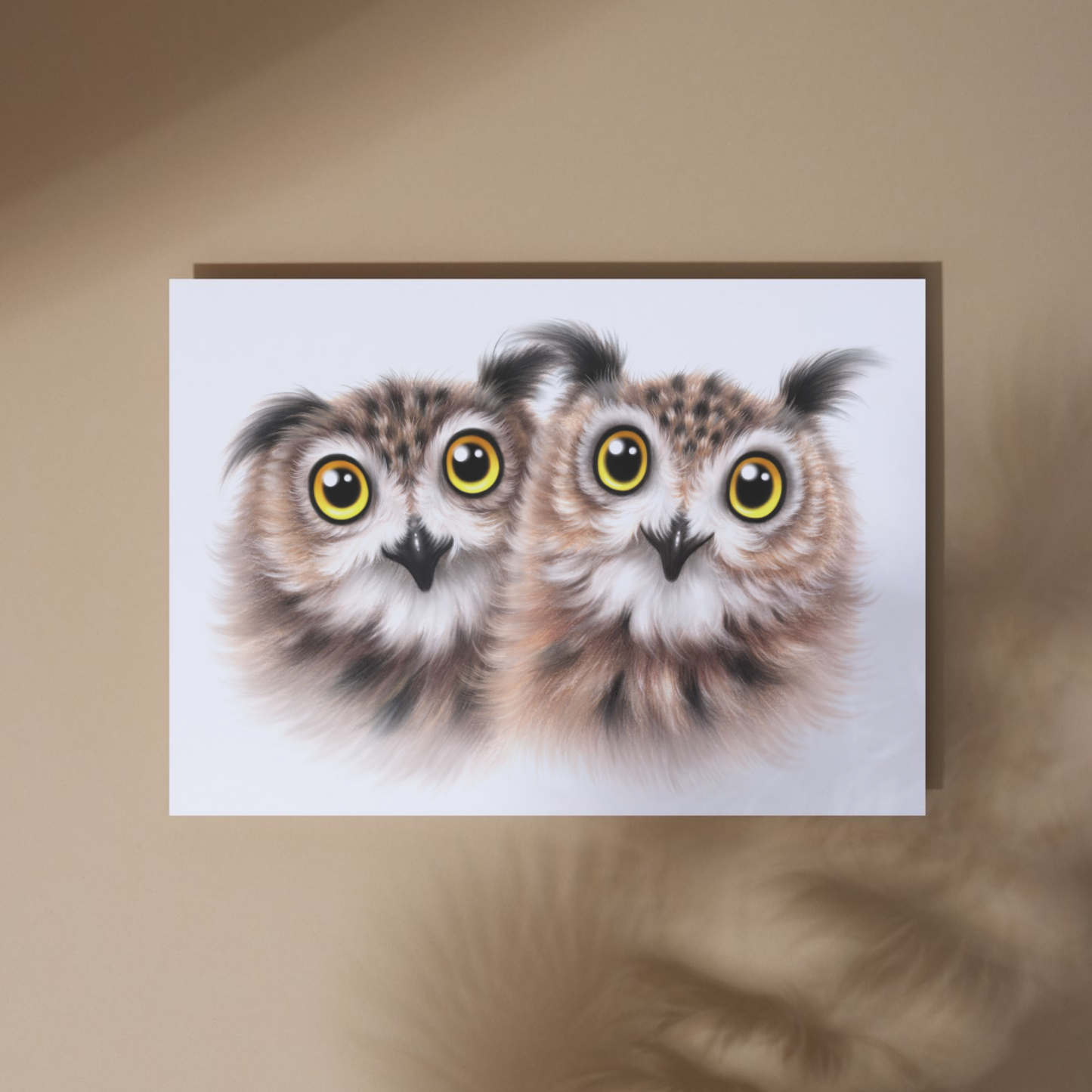 Owl Couple -Art Print