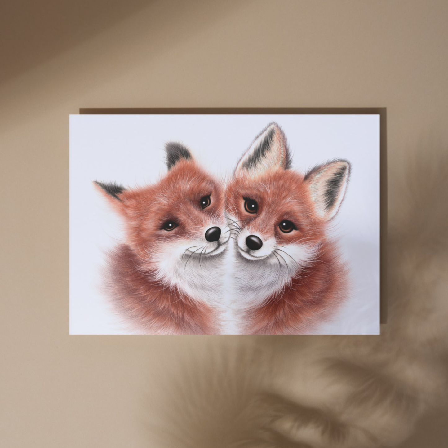 Rävpar - Konsttryck