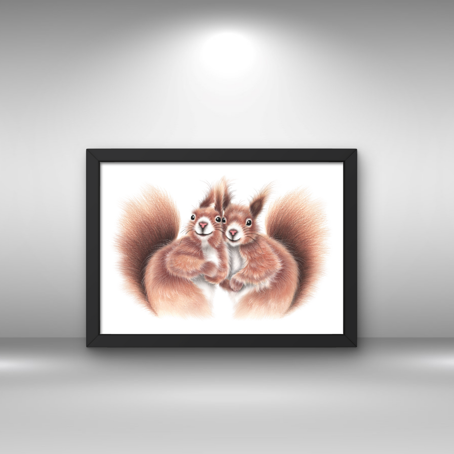 Squirrel Couple -Decorative painting