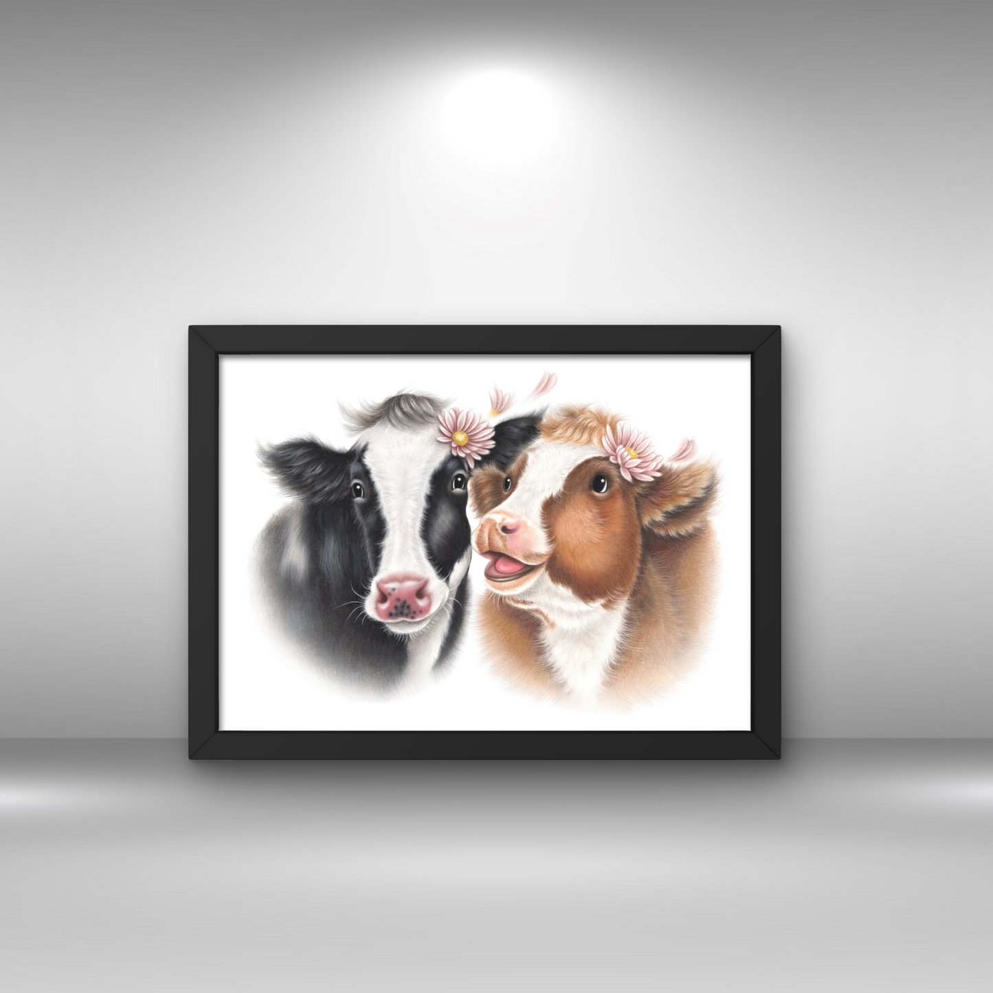 Cow Pair -Decorative Painting