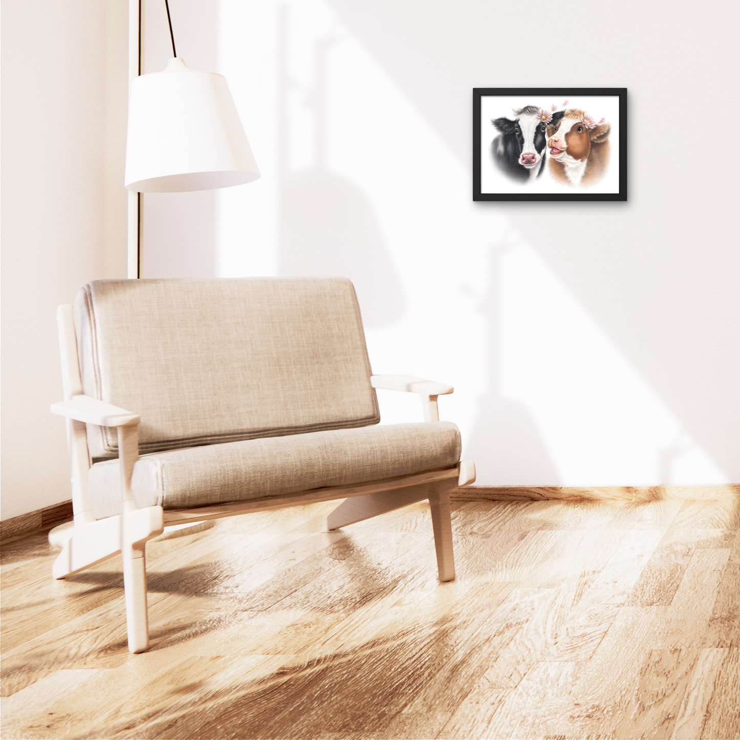 Cow Pair -Decorative Painting