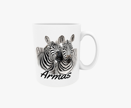 Armar / Zebrapar - Textmugg