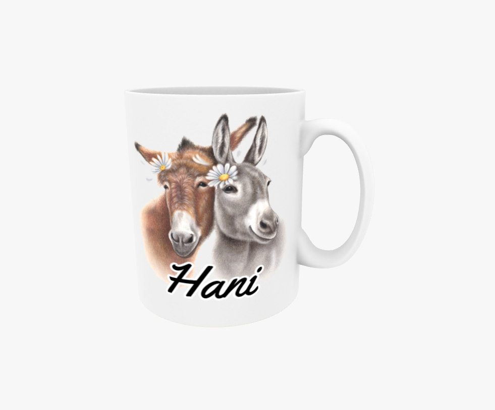 Hani / Åsnapar - Textmugg