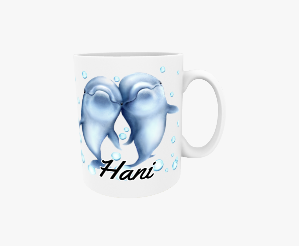 Hani / Dolphin Couple -Text Mug