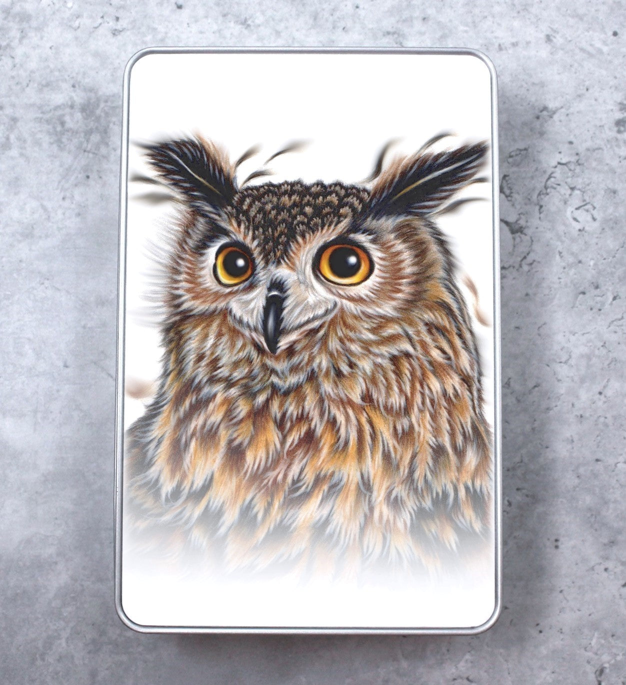Owl Brown Tin Box (Owl)