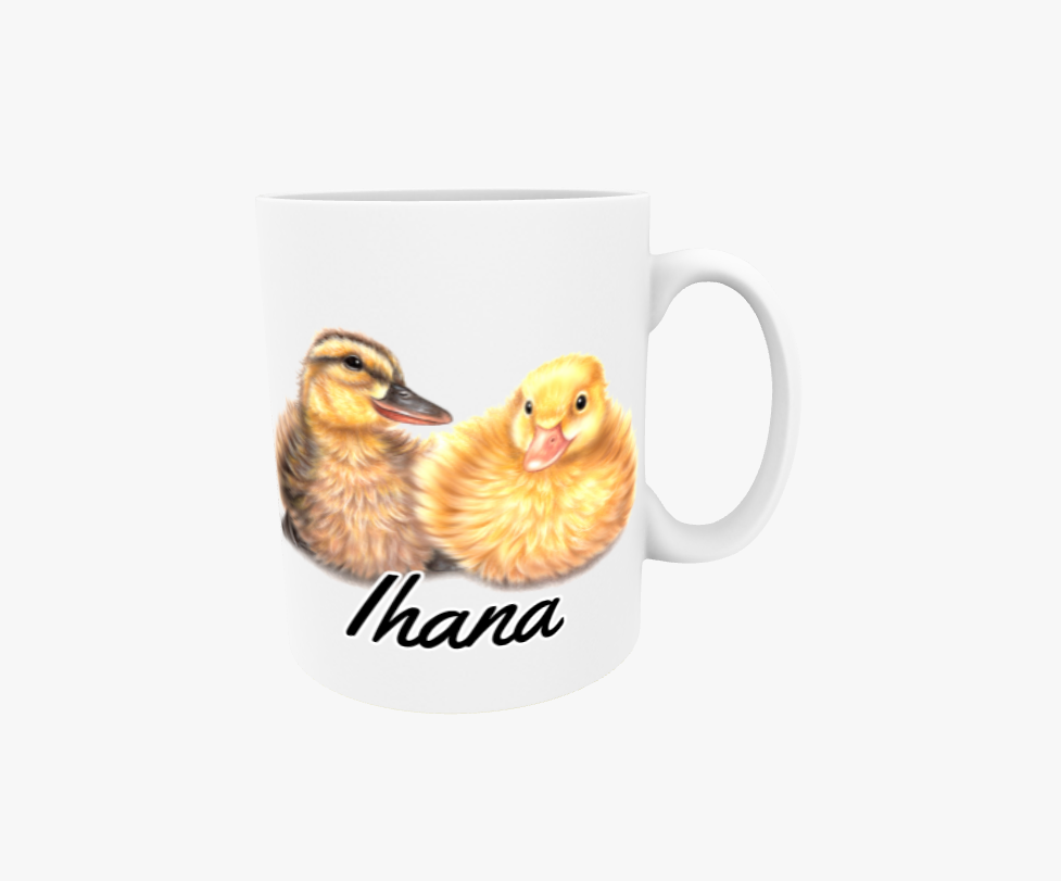 Lovely / Duck Couple -Text Mug