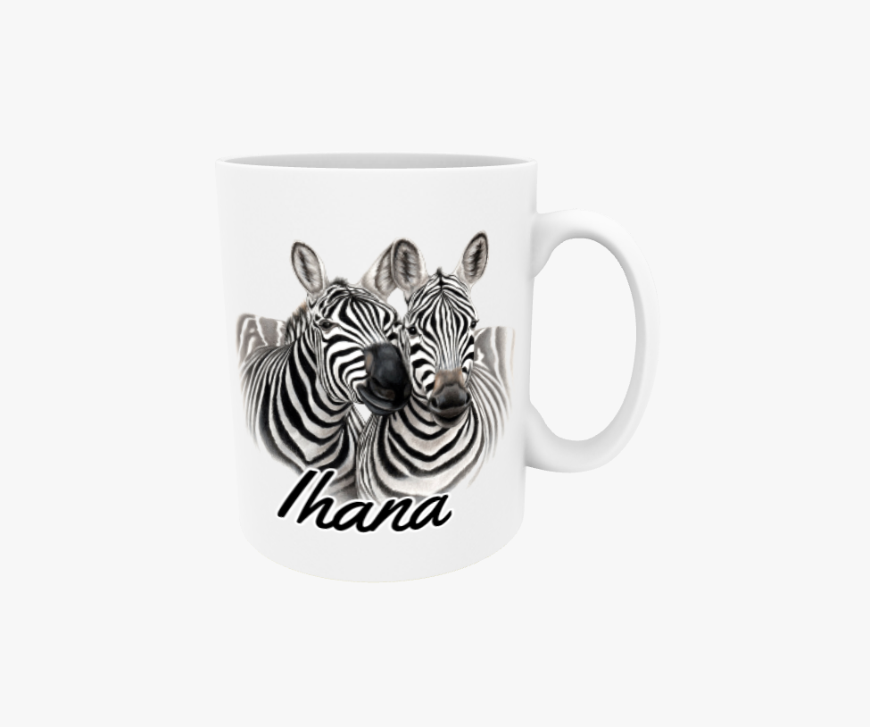 Härligt / Zebrapar - Textmugg