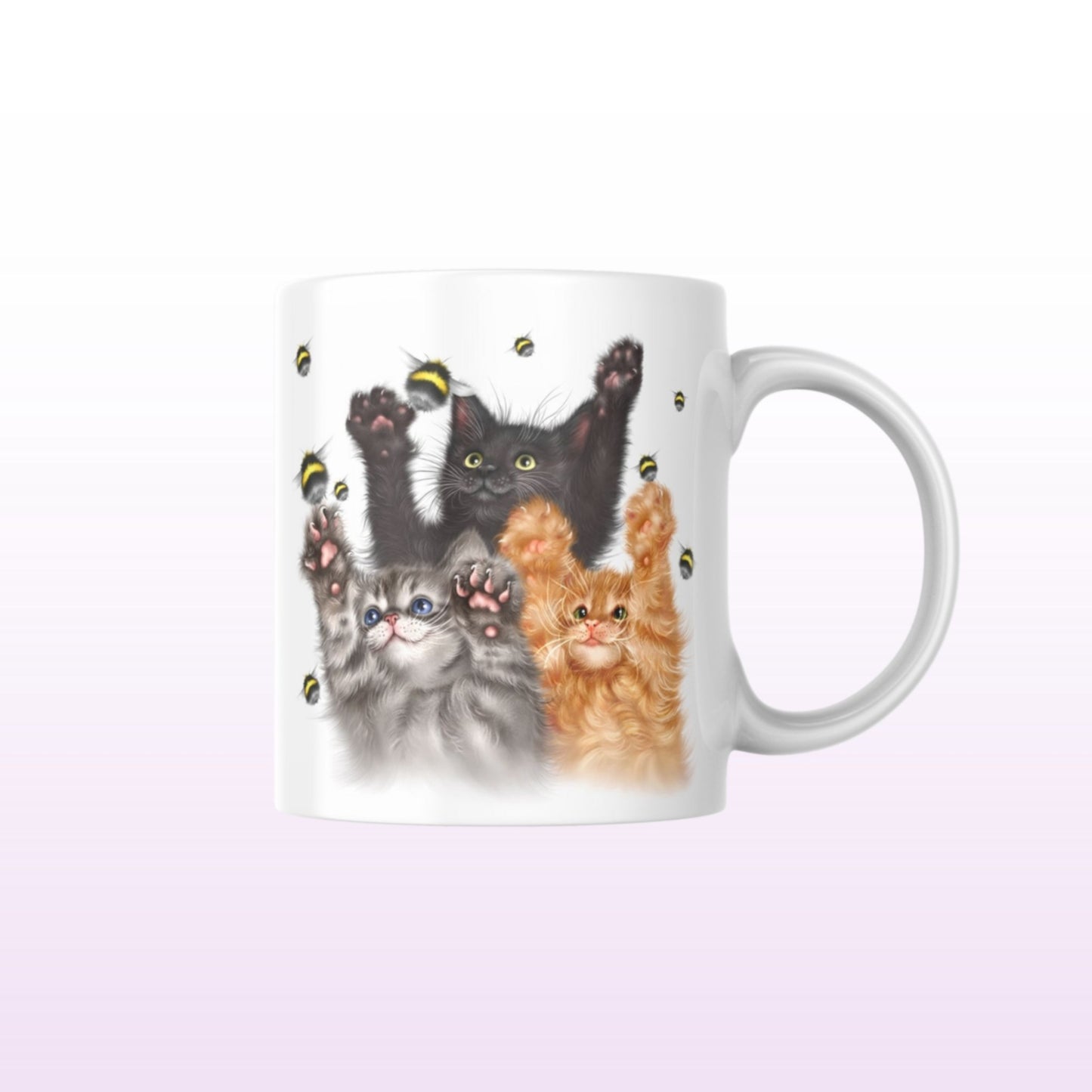 Kissanpennut ja Pörriäiset -Muki (Kissarodut, Kisu, Kissamuki, Kissa muki)