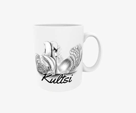 Kultsi / Swan Pair - Textmugg