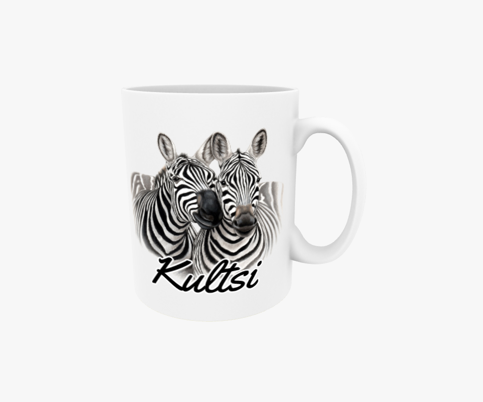 Kultsi / Zebrapar - Textmugg
