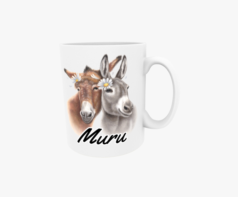 Muru / Åsnapar - Textmugg