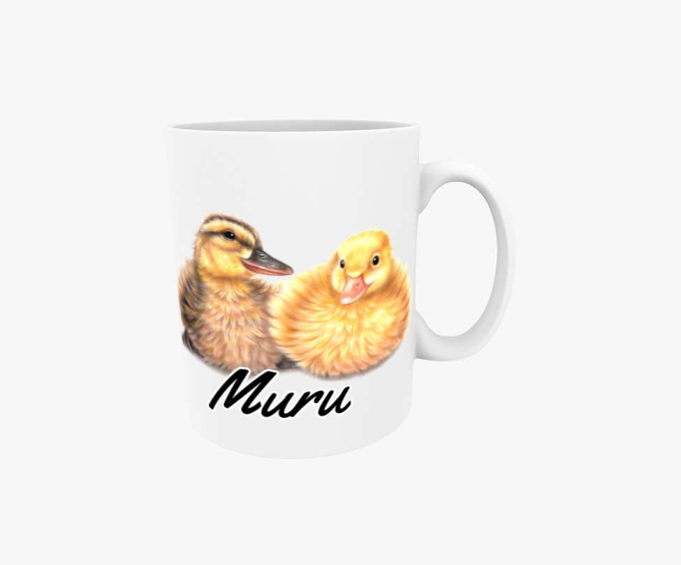 Muru / Duck Couple -Text Mug