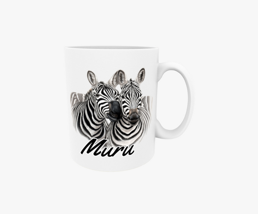 Muru / Zebrapar - Textmugg