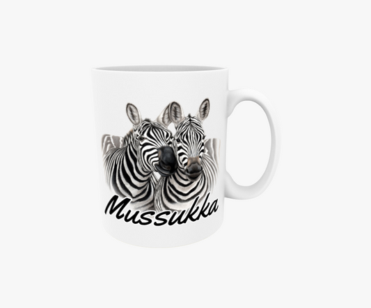 Mussukka / Zebrapar - Textmugg