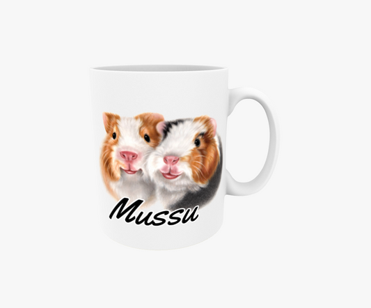 Mussu / Marsvinspar - Textmugg