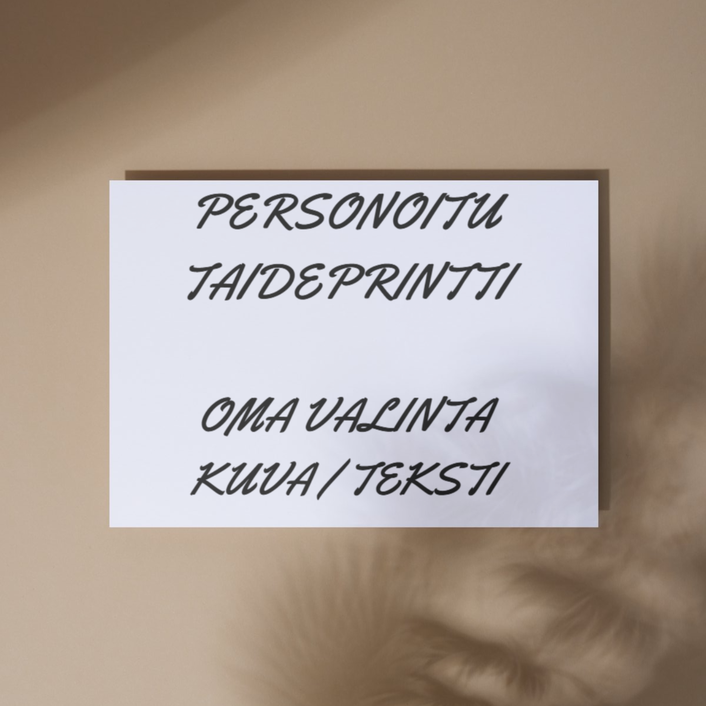 Personoitu taideprintti (vaakamalli)