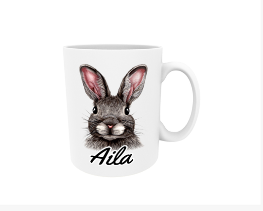Aila / Rusakko -Name mug