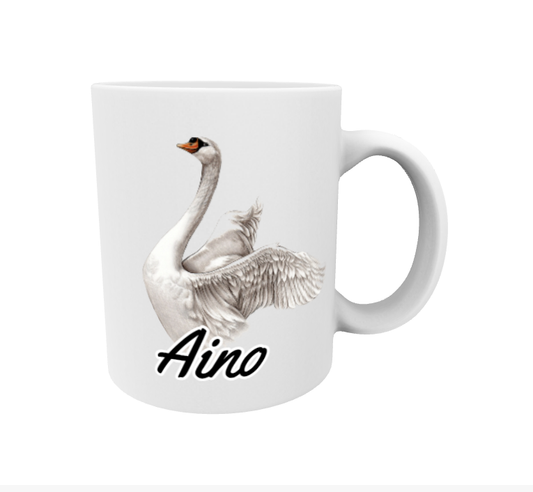 Aino / Swan -Name Mug