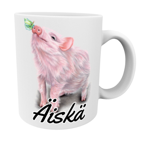 Äiskä / Possu ja Perhonen -Muki