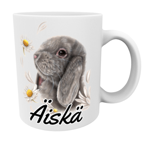 Äiskä / Pupu ja Kukat -Muki