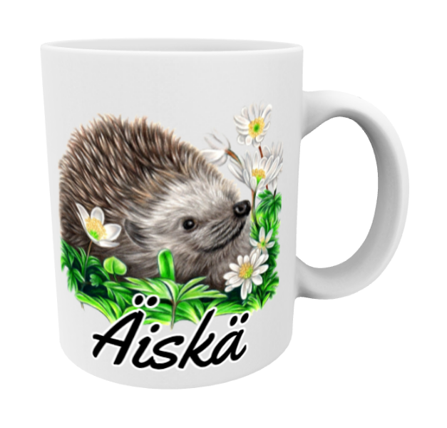 Äiskä / Siili ja Kukat -Muki