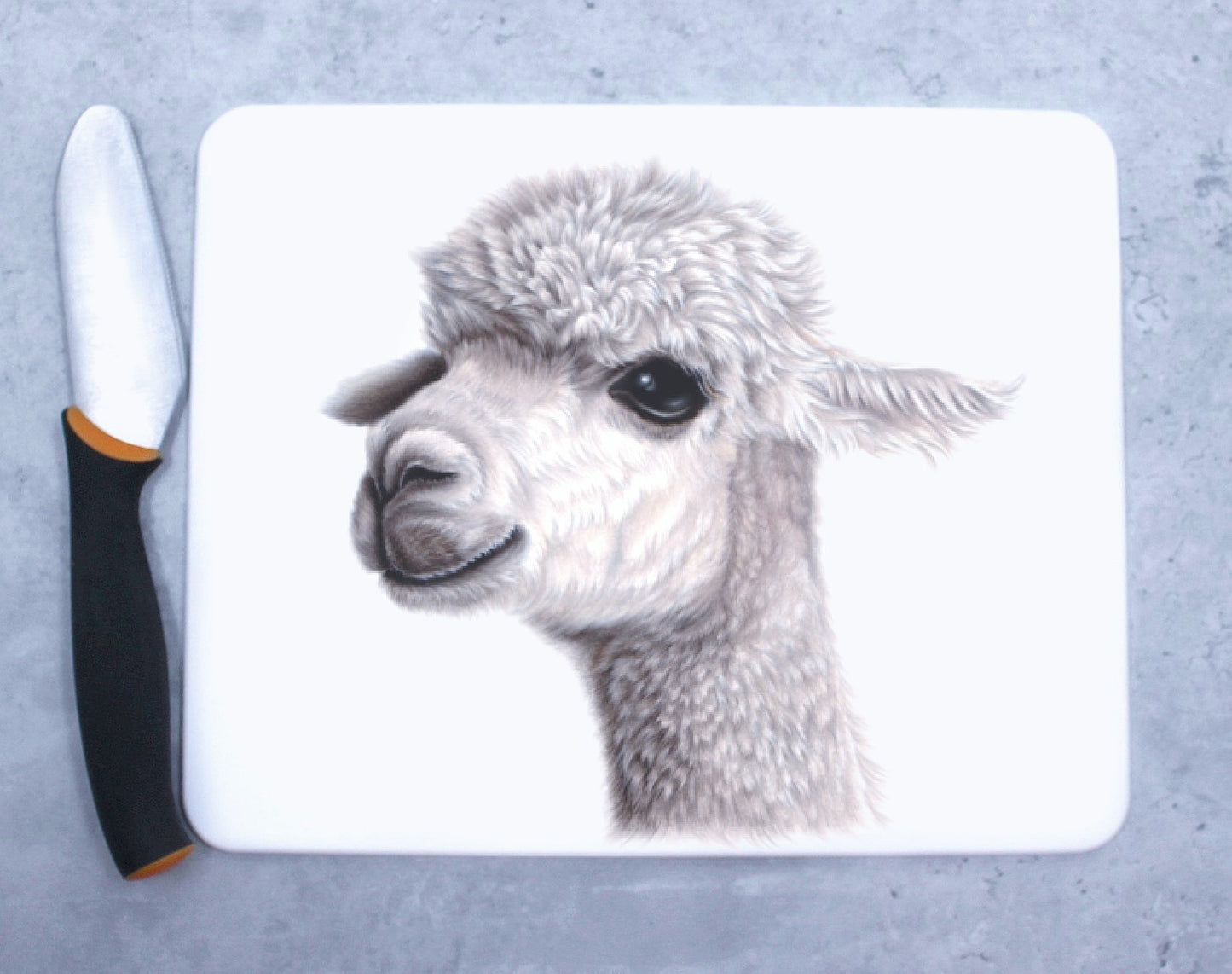 Skärbräda för alpacka/lama