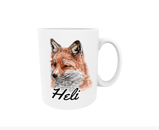 Heli / Fox - Name Mug