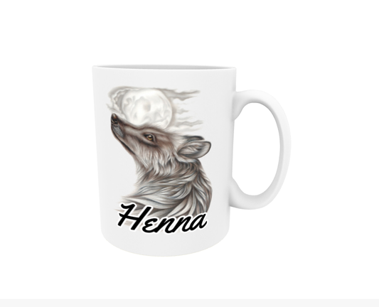 Henna / Wolf - Name Mug