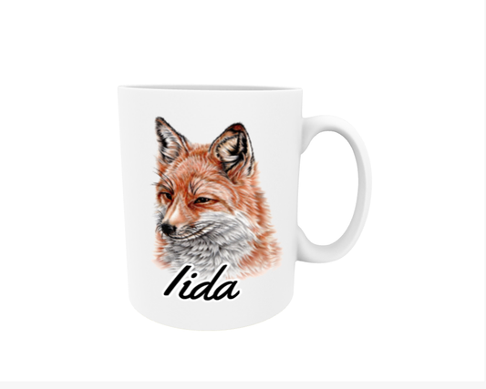 Iida / Fox - Name Mug