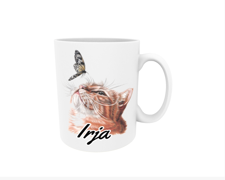 Irja / Punainen Kissa ja Perhonen -Nimimuki