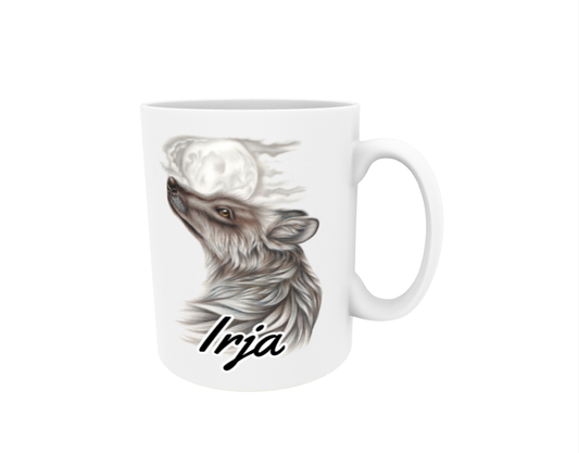 Irja / Wolf - Name Mug