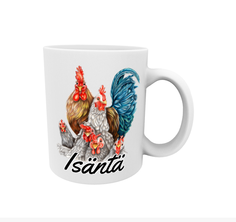 Isäntä / Kanaperhe -Muki