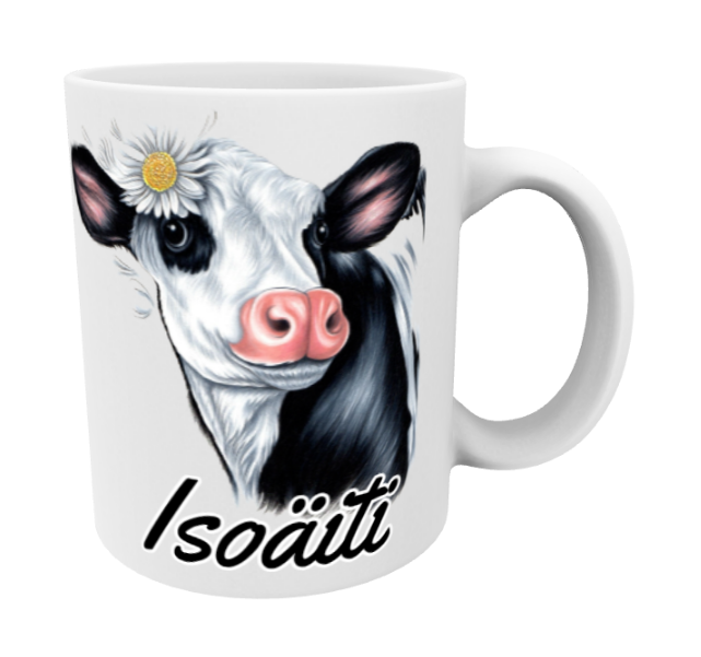 Isoäiti / Lehmä Mustavalkoinen -Muki