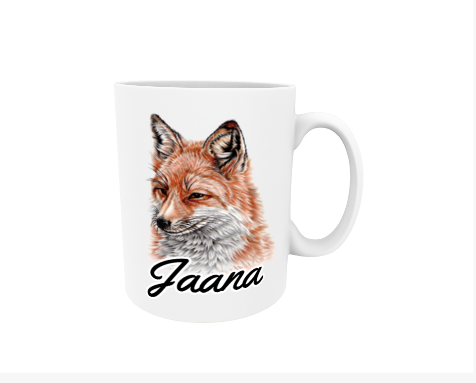 Jaana / Fox - Name Mug