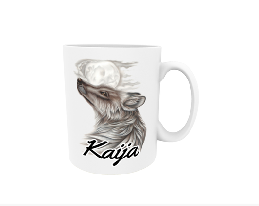 Kaija / Wolf - Name Mug