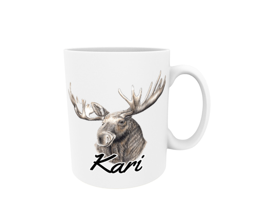 Kari / Hjort - Namnmugg