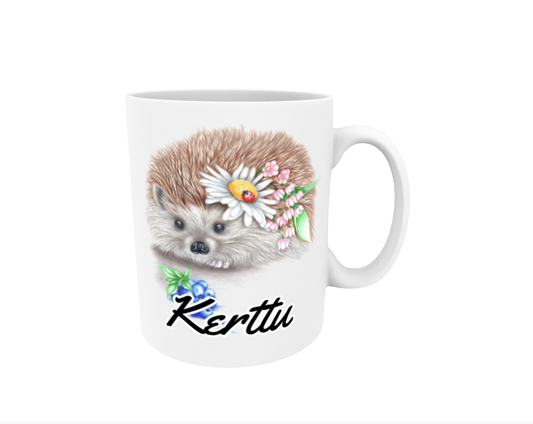 Kitty / Hedgehog - Name mug