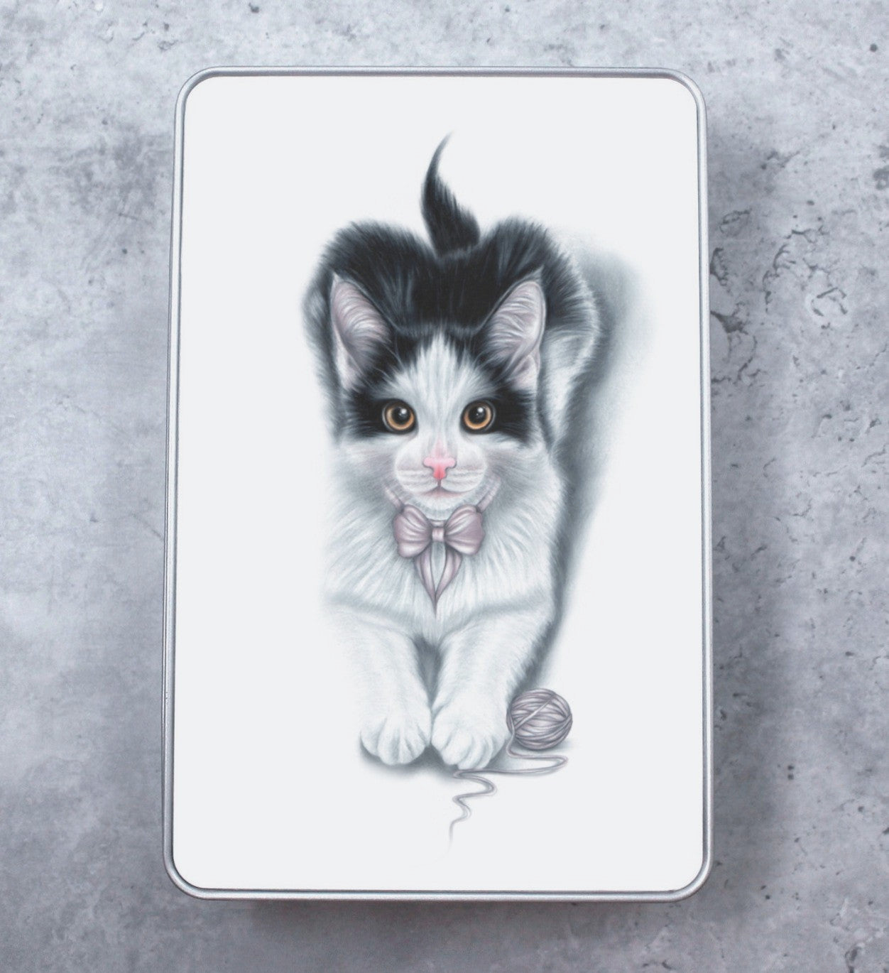 Black and White Cat Tin Box (Cat Breeds)