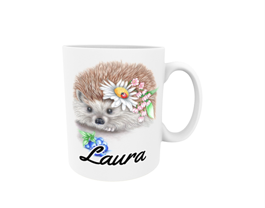 Laura / Hedgehog - Name mug