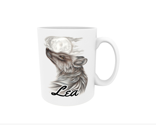 Lea / Wolf - Name Mug
