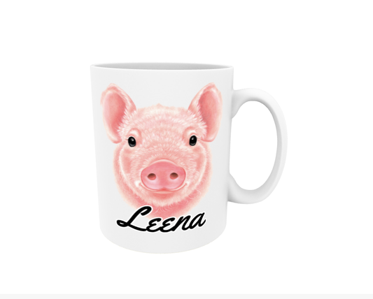Leena / Pig - Name Mug