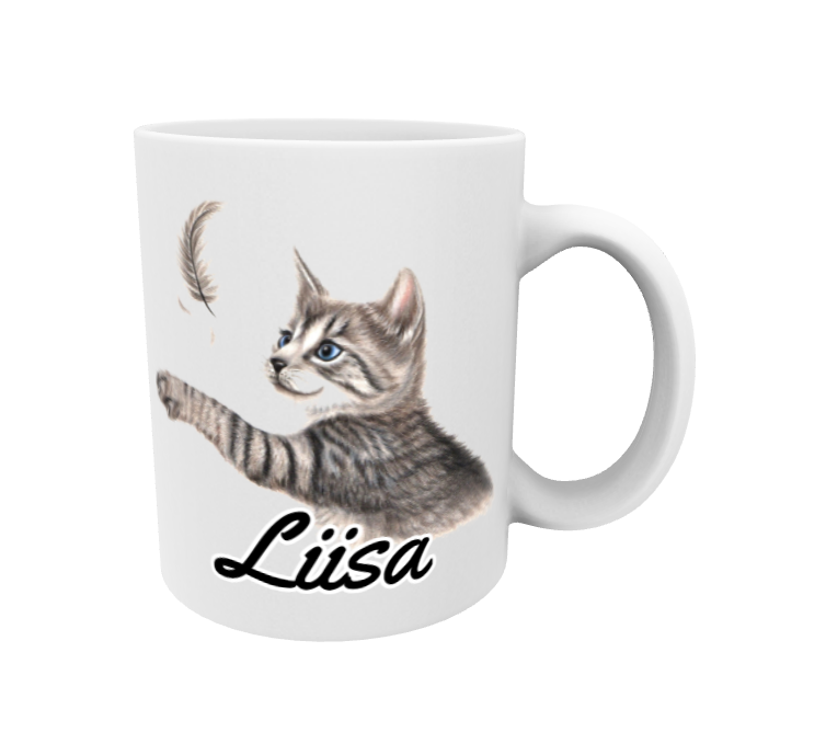 Liisa / Harmaa Kissa ja Sulka -Muki