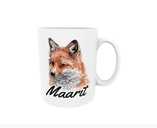 Maarit / Fox - Name mug