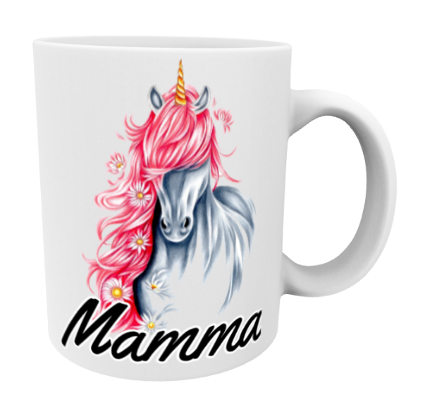 Mamma / Yksisarvinen Pinkki -Muki