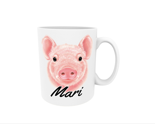 Mari / Pig Name mug
