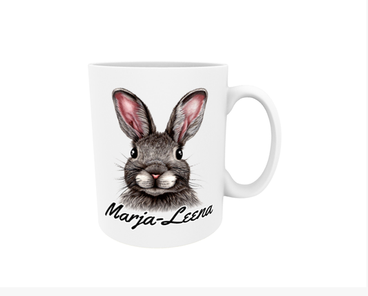 Marja-Leena / Rusakko -Name mug (20mm text)